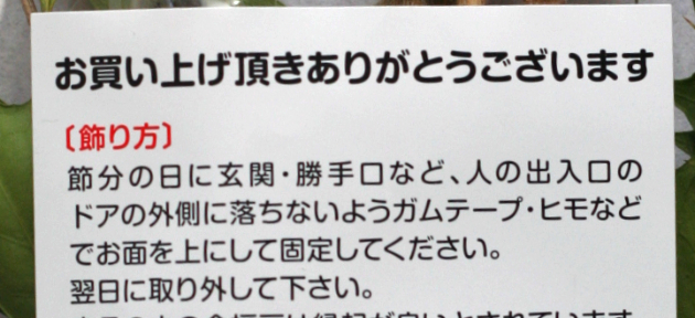 柊鰯はこんなセットで売っています