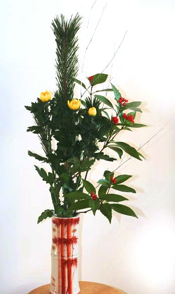実例：「1,500円のお正月束」を活用してみる……そのまま花瓶に入れるだけでもまあまあOK!