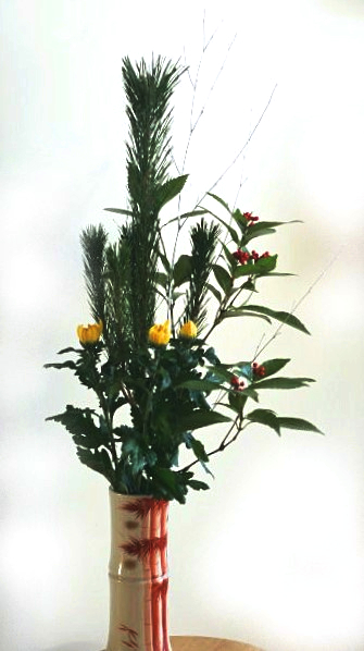 実例：「1,500円のお正月束」を活用してみる……そのまま花瓶に入れるだけでもまあまあOK!