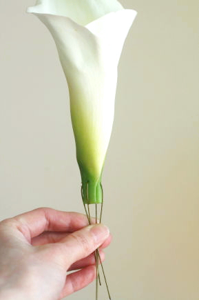 生花髪飾りの作り方（カラー）