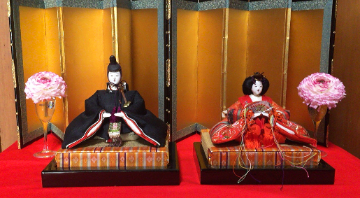 実例：5分くらいで生けられるひな祭りの花