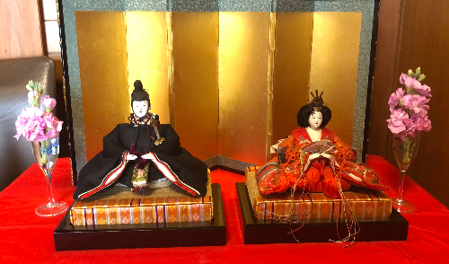 実例：5分くらいで生けられるひな祭りの花